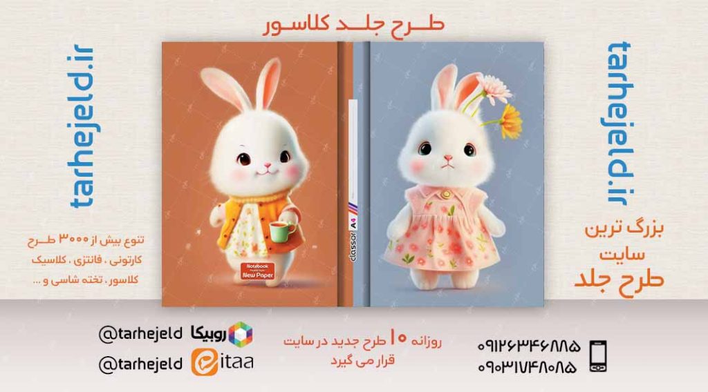 دانلود طرح لایه باز جلد کلاسور فانتزی کد03179