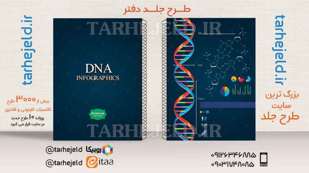 طرح لایه باز جلد دفتر کلاسیک پزشکی کد03573