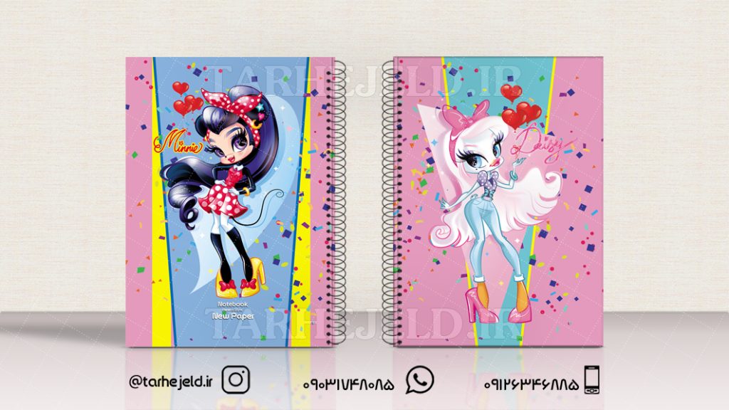 دانلود طرح لایه باز جلد دفتر میکی موس کد01016