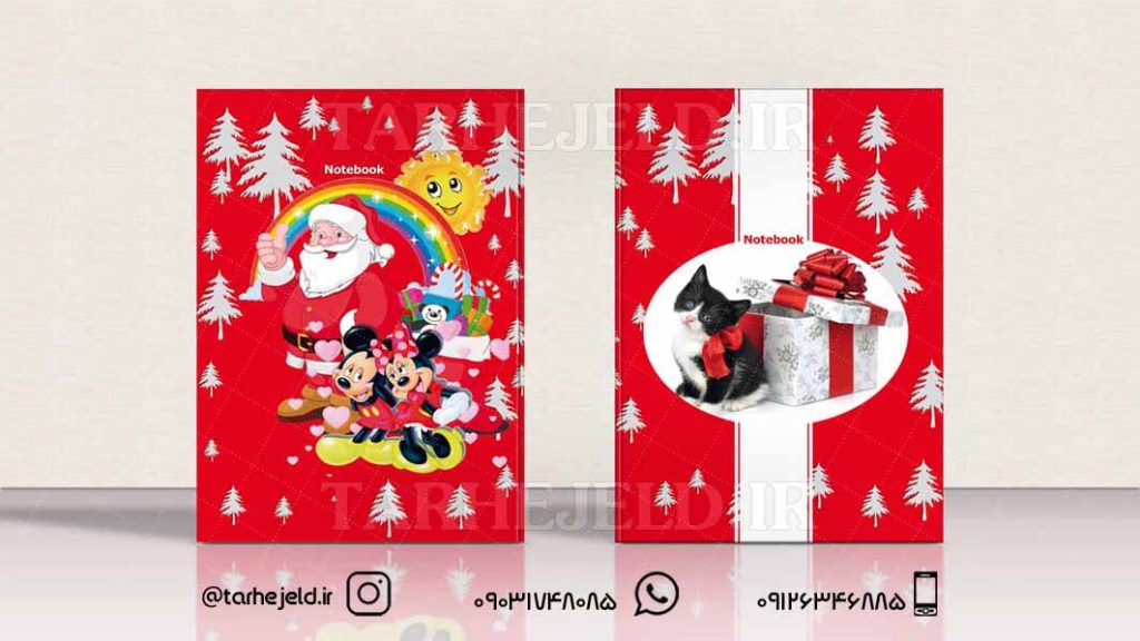 طرح لایه باز جلد دفتر میکی موس کد0105