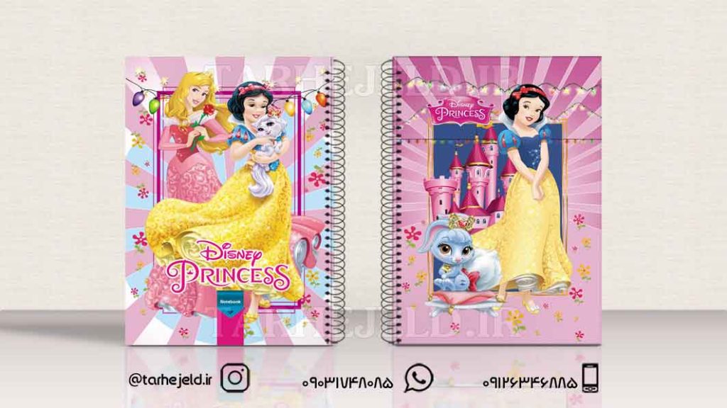 دانلود طرح لایه باز جلد دفتر پرنسس کد01172