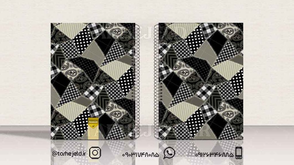 دانلود طرح لایه باز جلد دفتر کلاسیک کد01419