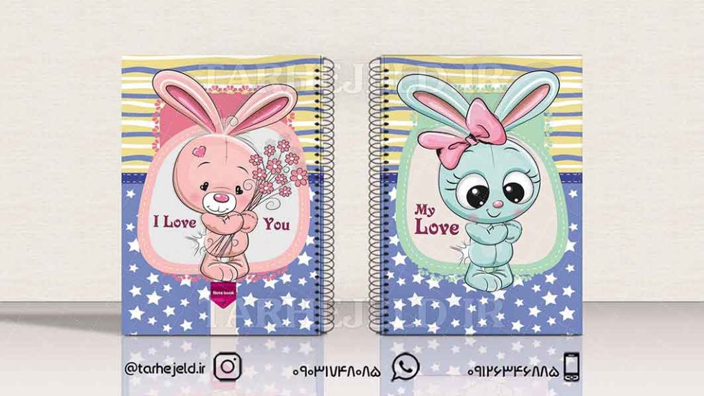 دانلود طرح لایه باز جلد دفتر فانتزی کد01446