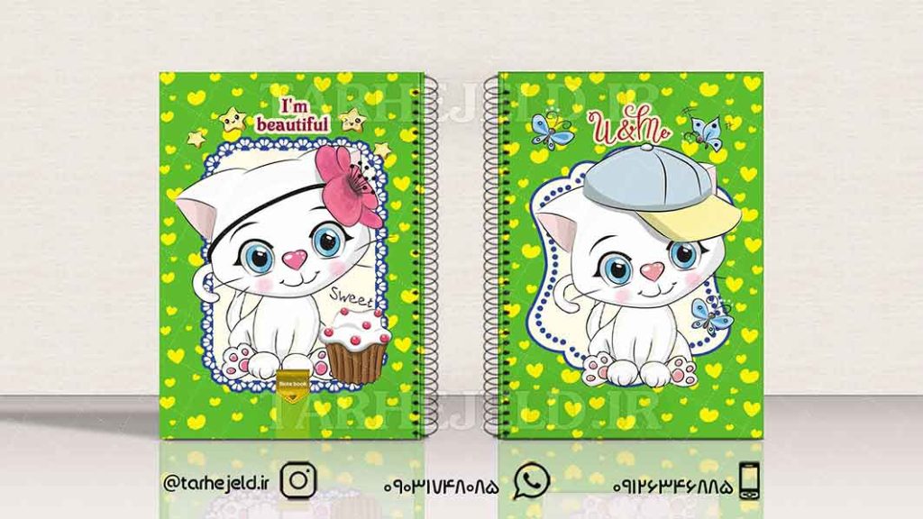 دانلود طرح لایه باز جلد دفتر فانتزی کد01449