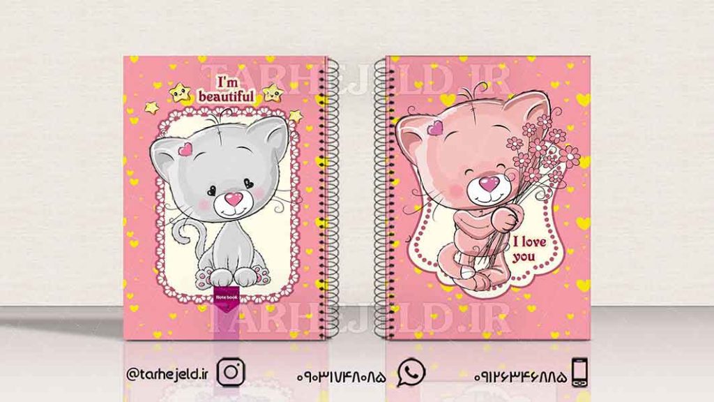 دانلود طرح لایه باز جلد دفتر فانتزی کد01450