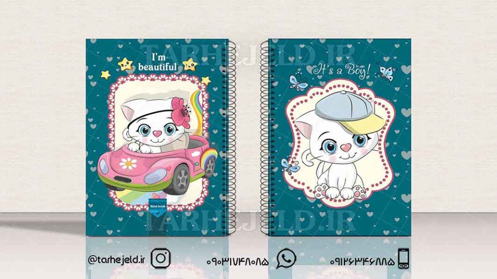 دانلود طرح لایه باز جلد دفتر فانتزی کد01451