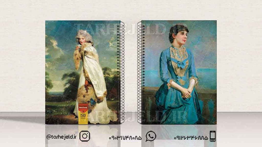 طرح لایه باز جلد دفتر کلاسیک کد01478