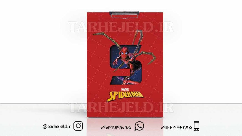 طرح لایه باز تخته شاسی مرد عنکبوتی کد01670