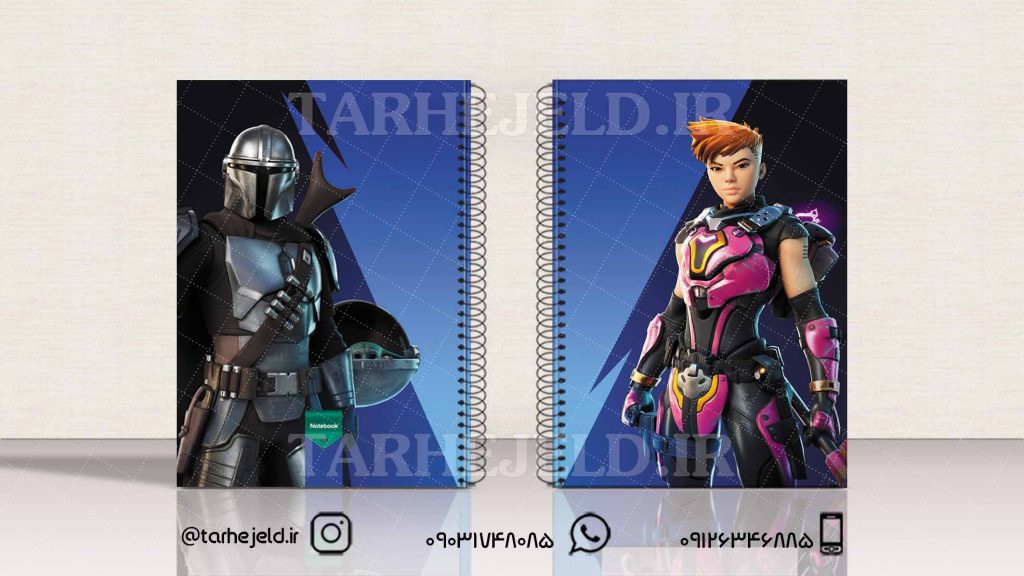 طرح لایه باز جلد دفتر جنگ ستار گان کد01755