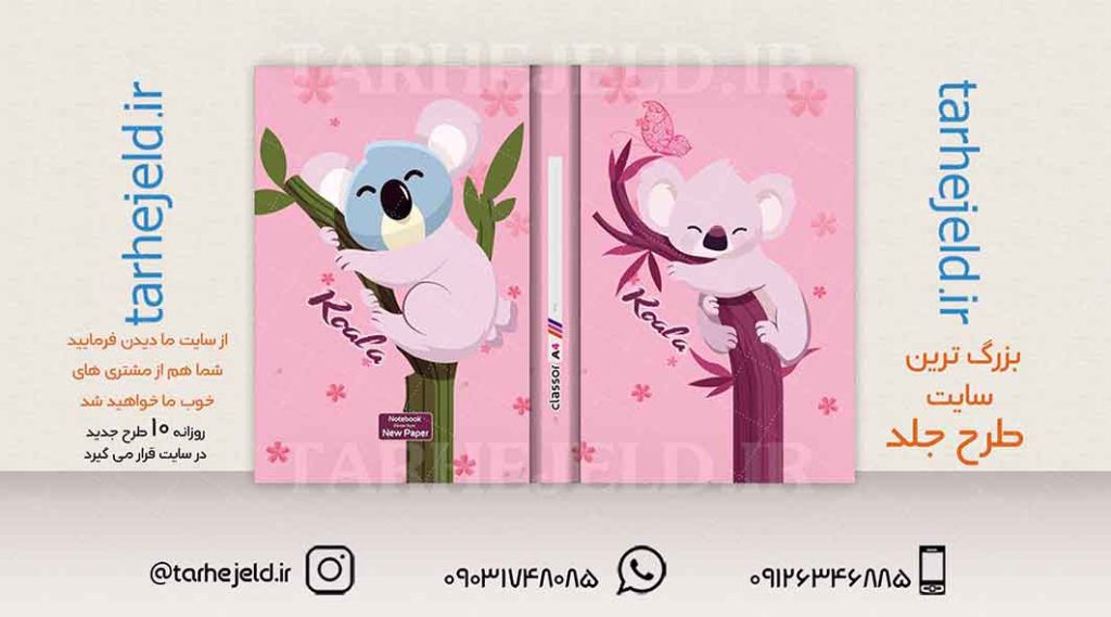 دانلود طرح لایه باز کلاسور فانتزی کد01982