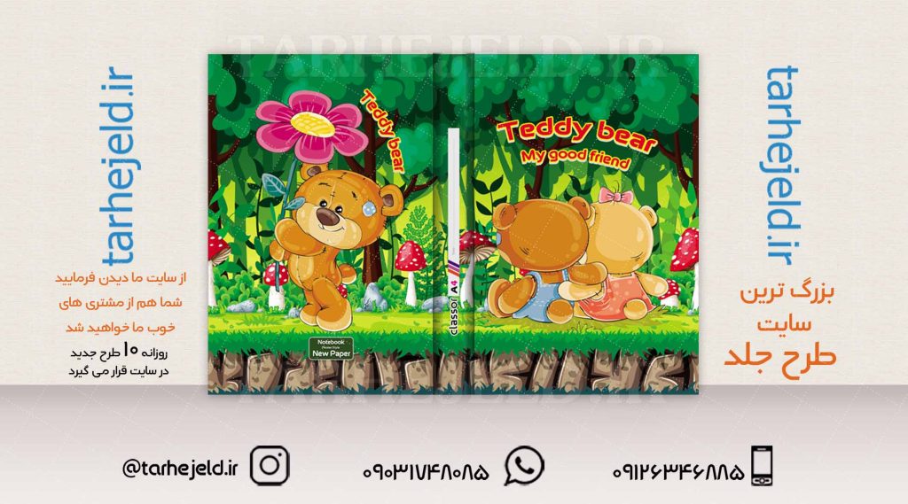 دانلود طرح لایه باز کلاسور فانتزی کد01998