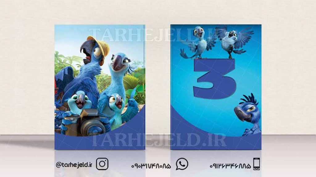 دانلود طرح لایه باز جلد دفتر ریو کد022