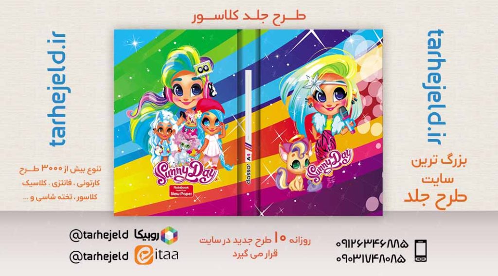 طرح لایه باز جلد کلاسور سانی دی کد02461