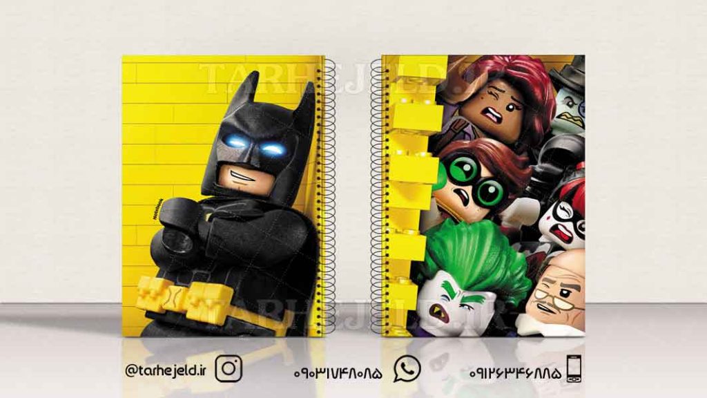 دانلود طرح لایه باز جلد دفتر بتمن کد0515