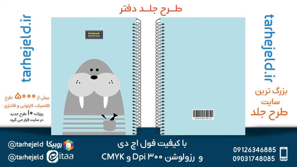 دانلود طرح لایه باز جلد دفتر فانتزی کد05609