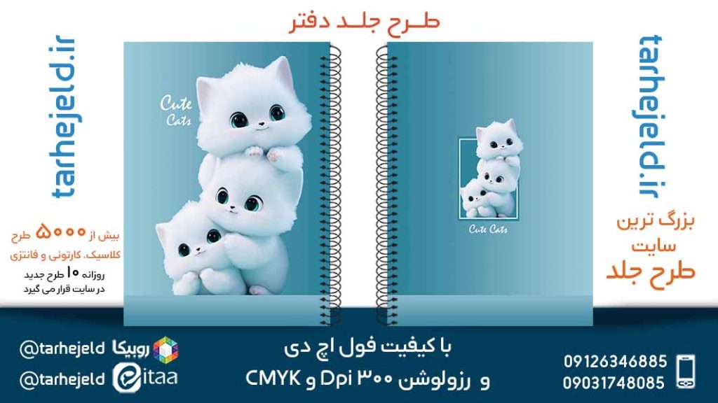 دانلود طرح لایه باز جلد دفتر فانتزی کد05641