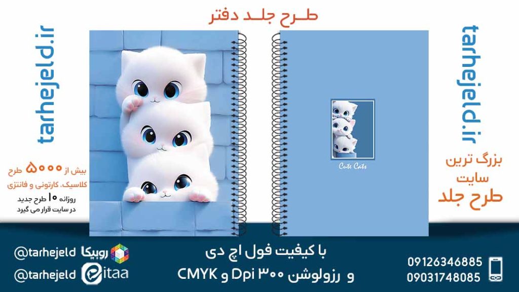 دانلود طرح لایه باز جلد دفتر فانتزی کد05642