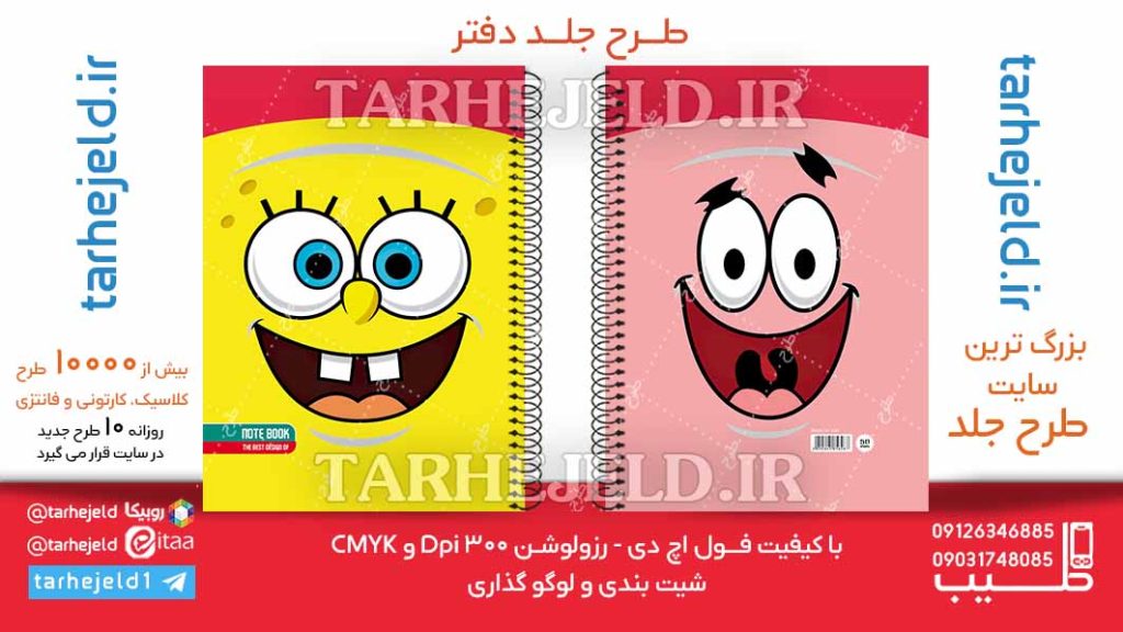 دانلود طرح لایه باز جلد دفتر کلاسیک کد06156