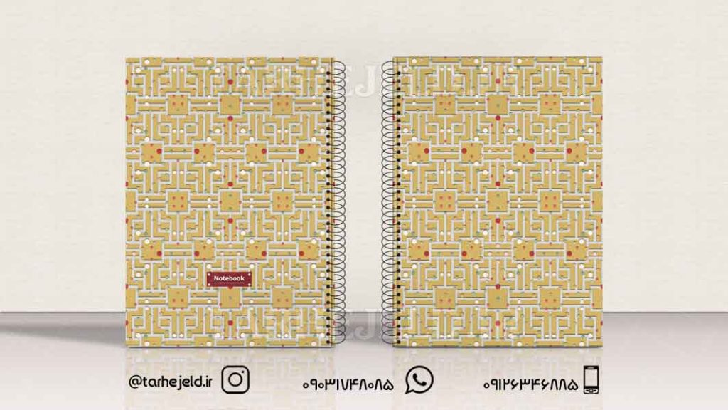 دانلود طرح لایه باز جلد دفتر کلاسیک کد0624