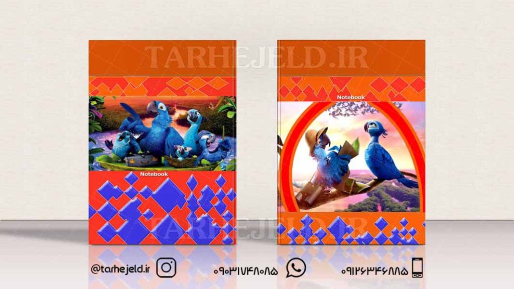 دانلود طرح لایه باز جلد دفتر ریو کد063