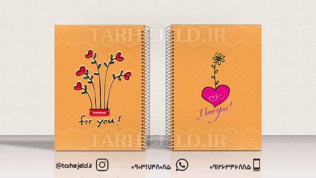 دانلود طرح لایه باز جلد دفتر کلاسیک کد0806