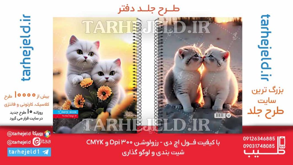 دانلود طرح لایه باز جلد دفتر کلاسیک کد06239