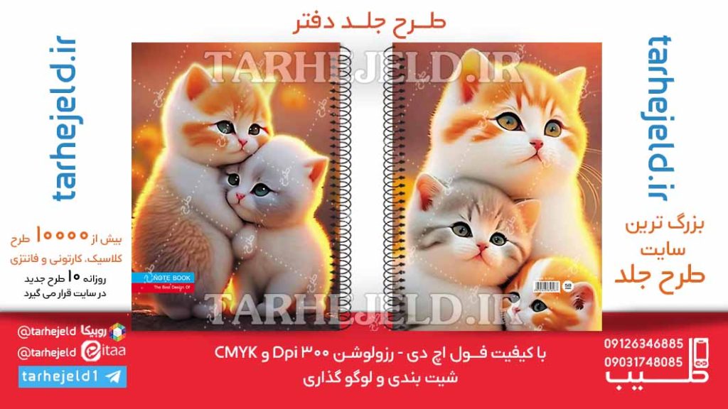 دانلود طرح لایه باز جلد دفتر کلاسیک کد06242