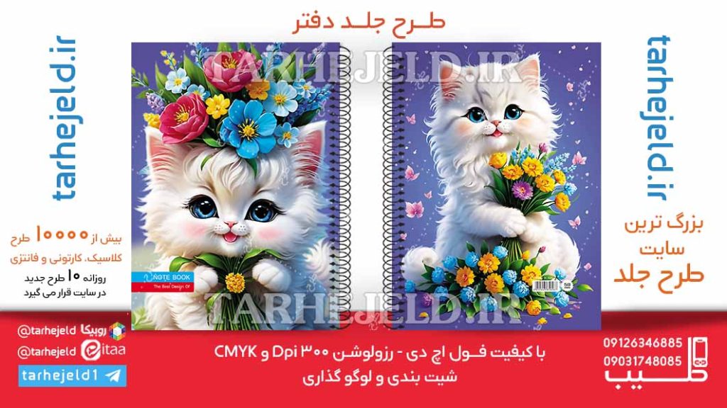 دانلود طرح لایه باز جلد دفتر کلاسیک کد06248