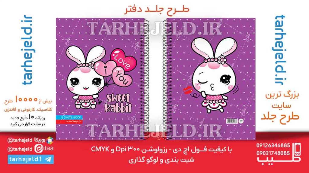 دانلود طرح لایه باز جلد دفتر فانتزی کد06264