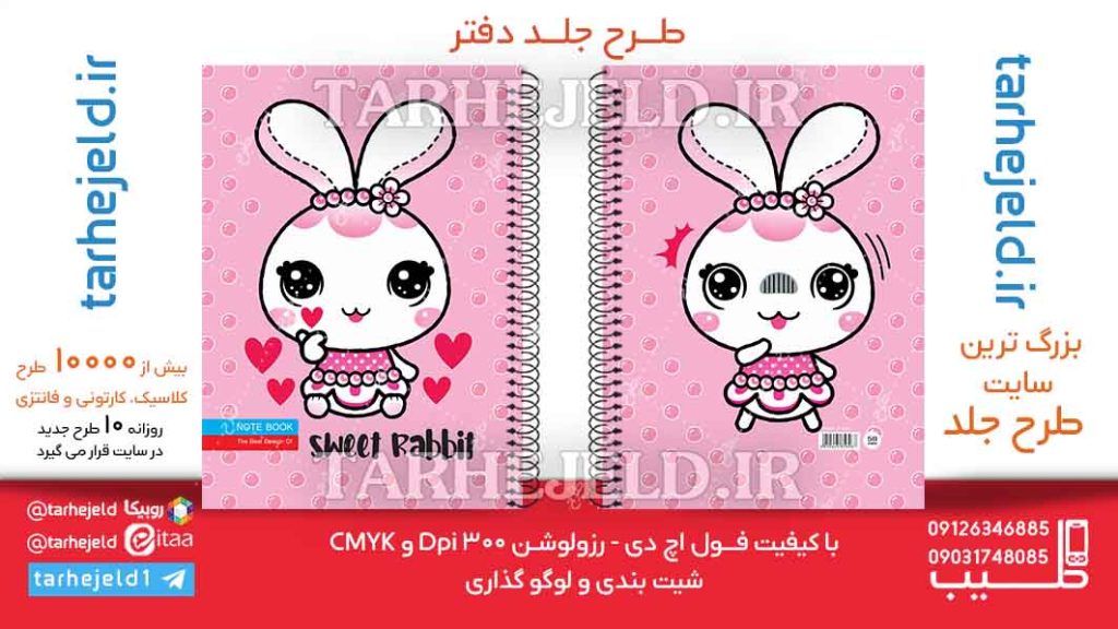 دانلود طرح لایه باز جلد دفتر فانتزی کد06265