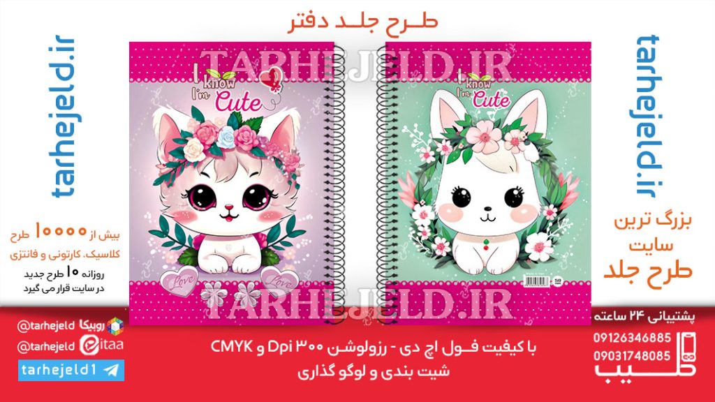 دانلود طرح لایه باز جلد دفتر فانتزی کد06327