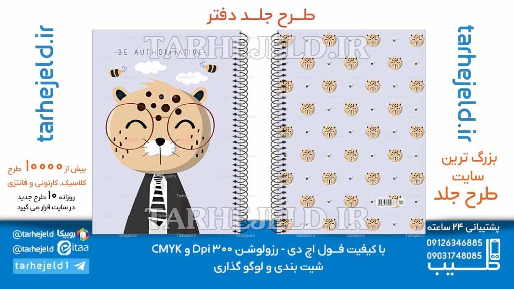 دانلود طرح لایه باز جلد دفتر فانتزی کد06629