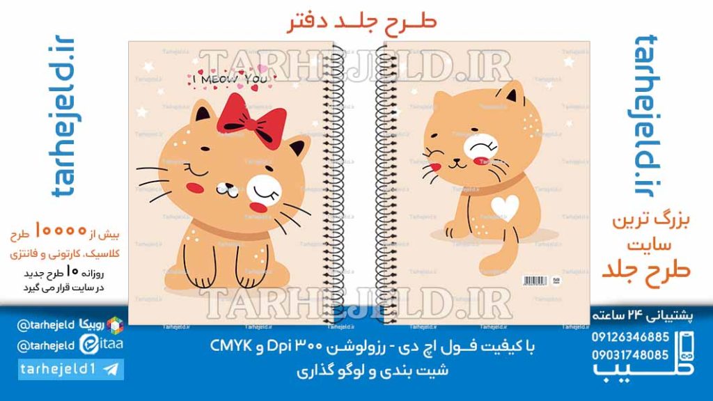 دانلود طرح لایه باز جلد دفتر فانتزی کد06632