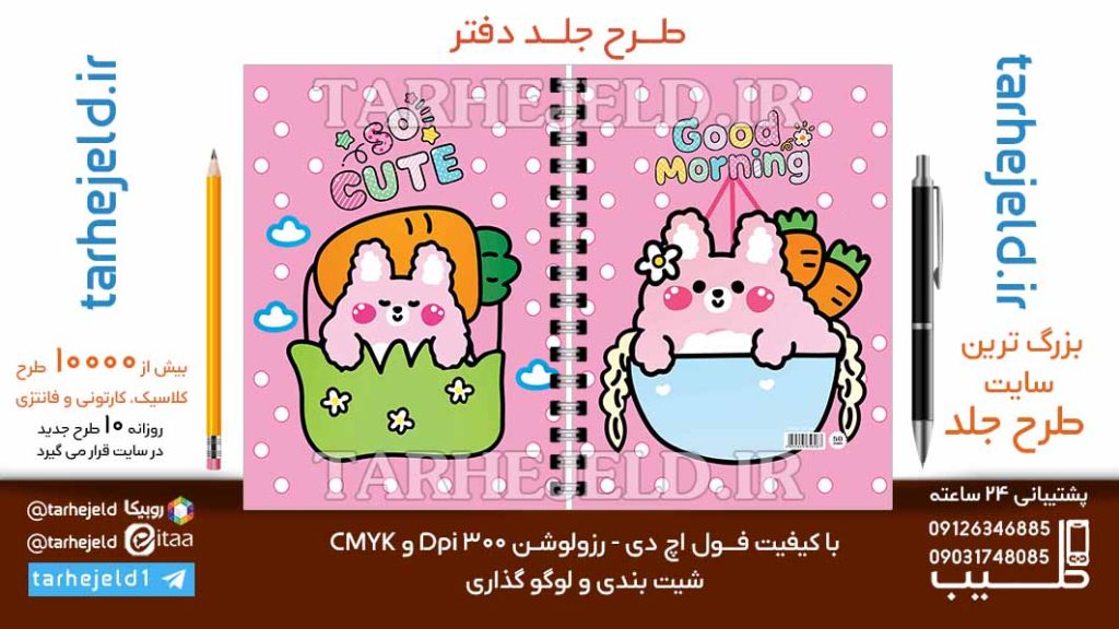 دانلود طرح لایه باز جلد دفتر فانتزی کد06704