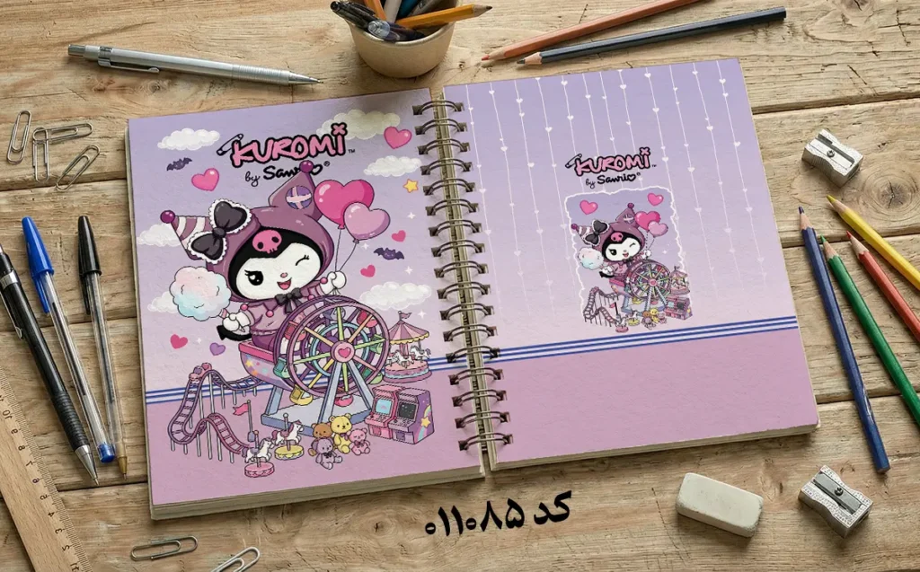 دانلود طرح لایه باز جلد دفتر مشق کرومی کد 011085