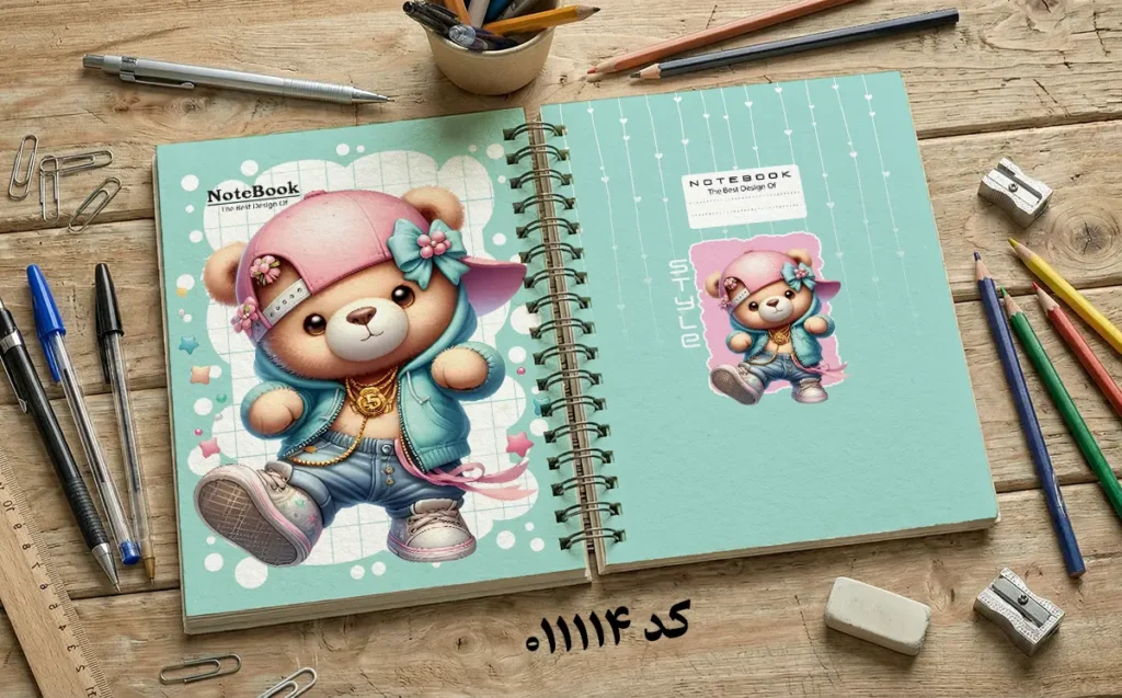 دانلود طرح لایه باز جلد دفتر مشق فانتزی کد 011114